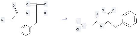Glycyl-DL-phenylalanine can be used to produce N,N-Dichloroglycylphenylalanine with the pH value of 7.0.